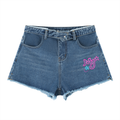 Women’s Vintage Wash High Rise Denim Shorts